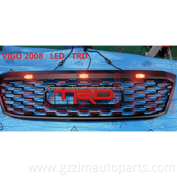 car front grill auto front grille front led bumper grille for vigo 2008